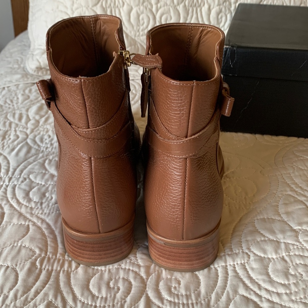 Talbots pebbled leather ankle booties size 8.5 - Picture 5 of 15